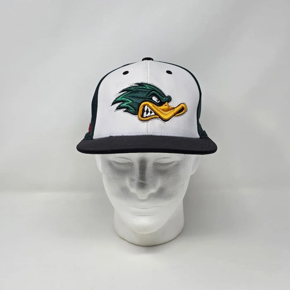 Zephyr Z-Fit Size Small Texas Patch Ducks‎ Hat Cap Green/White Embroidered Logo